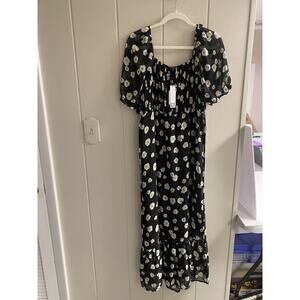 NWT Sanctuary Women's Soft Tiered Maxi Dress Size M - Flower Illusion Pattern